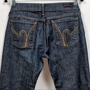 Citizens of Humanity Jeans Low Waist Stretch Flare Ric Rac 32" Inseam Size 28